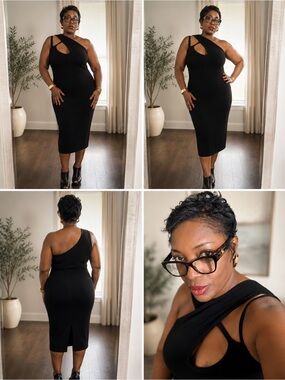 black chiffon corset bandeau draped midi dress PrettyLittleThing | Dresses | Prettylittlething Black Chiffon Corset  Bandeau Draped Midi Dress